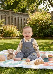 Baby Girls Cute Overalls Outfit