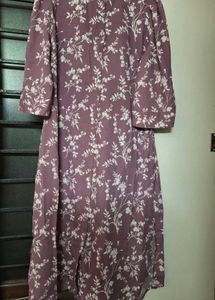 Floral Print Button-Up Shirt dress