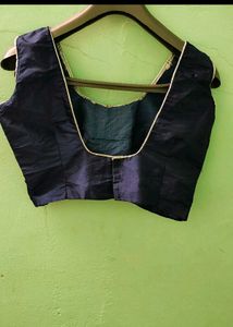 Elegant Navy Blue Blouse