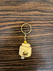 Vintage Wooden Keychain