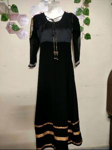 *B1G1* Black Anarkali with Churidar 🐈‍⬛🖤