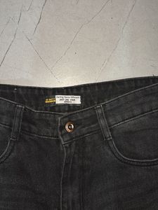 Black off duty Wide Leg Jeans