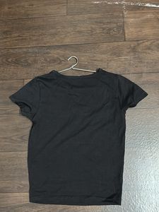 Black T-Shirt with Chili Pepper Detail
