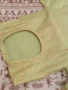 Beautiful Green Brocade rajputi parcha poshak