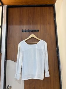 White Long Sleeve Top