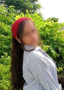 Handmade Crochet Red Headband