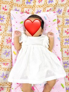 white crochet design baby girl romper dress