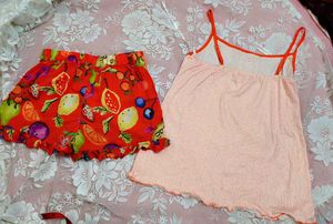 Very Cute And Beautiful Camisole With Shorts