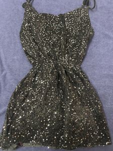 Sparkly Black Mini Dress