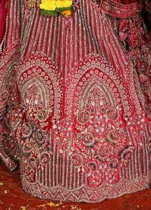 Full Jaari Work Designer Bridal Lahenga