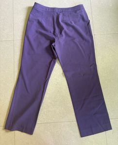 Purple formal straight Pants
