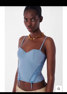 Christian Dior Denim Corset Top