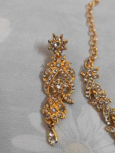 Stunning Gold-Tone Bridal Jewellery Set