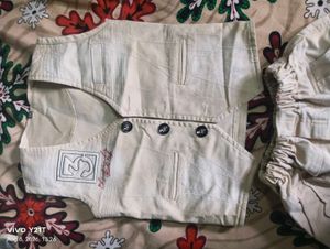 Stylish Beige Ethnic Vest. waistjacket or vestcoat