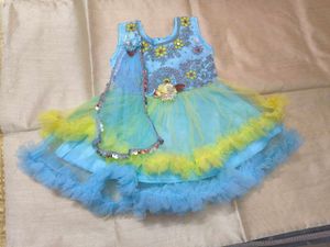 Baby Girl's Blue &amp; Yellow Party Dress