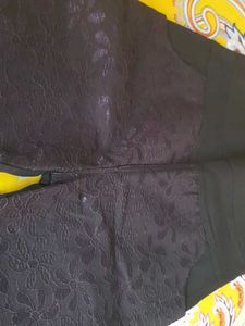 Embroidered strechable jagging pant