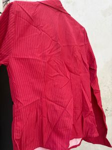combo Chic Pinstripe Bell Sleeve fitted shirts
