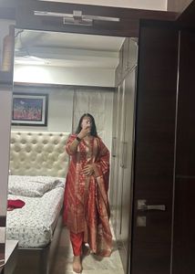 Brand New-Ethnic Motifs Woven Design Zari suit
