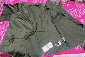 Satin Wrap Top with Flutter Sleeves
