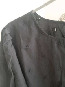 Levi's Chic Black Broderie Anglaise Top