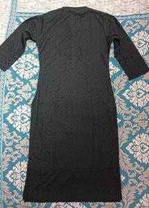 Elegant Black Embroidered Chikankari Kurta