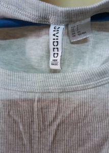 Ribbed Crop Top - H&amp;M Basic