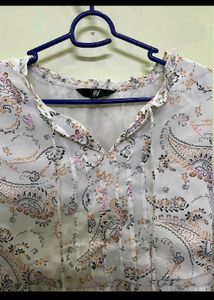 Flowy Paisley Print Tiered Dress