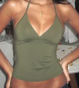 y2k olive top
