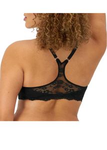 Black Push-Up Bra with Lace Detail