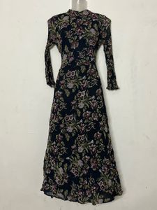 ZARA BRANDED Floral Print Long Sleeve Maxi Dress