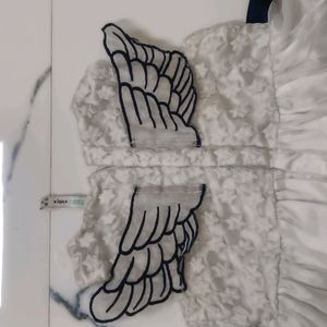 Angel Wing White Dress