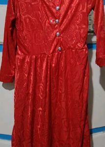 Vibrant Red Ethnic Gown size:xl