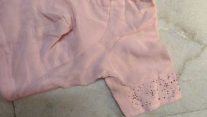 Elegant Pink Saree with Blouse