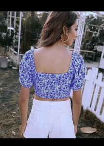 Floral Print Crop Top