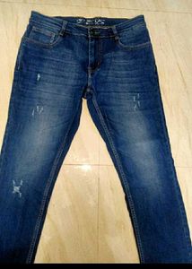 Mens Rev's Blue Torn stretchable Jeans