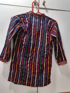 Vibrant Striped Kurta