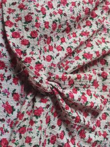 Floral Twist Front Cropped Top