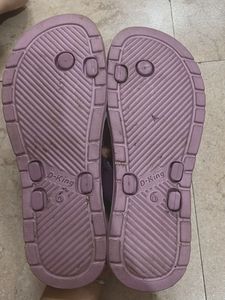 Women's Lavender Flip-Flops with Buckle