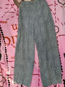 Animal Print Wide Leg Pants