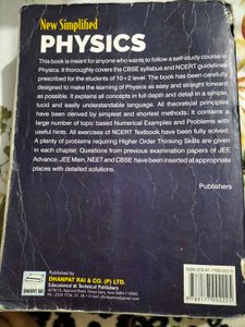 Reference book for Class12th Physics Vol I