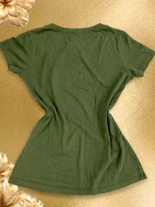 Olive Green "Aspire" Graphic T-Shirt