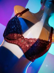 size 36 , Lace Bra with Jewel Detail
