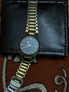 Titan Analog Watch - Classic Gold Tone