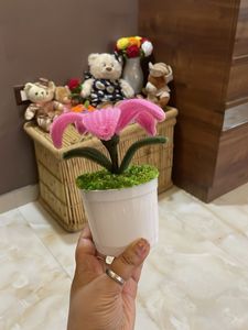 Handmade Pink Flower Showpiece