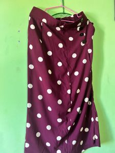 Stylish Polka Dot long skirt