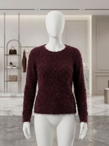 H&M WineCozy Fuzzy Knit Sweater