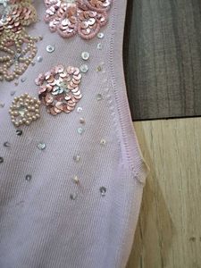 one sleeve beaded top