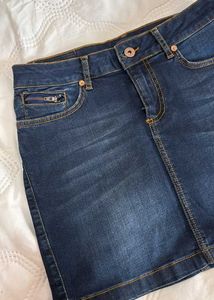 Classic Blue Denim Skirt