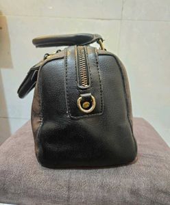 Coach Signature Monogram Satchel Bag