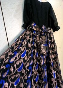 Black &amp; Blue Ethnic Gown 💙🖤